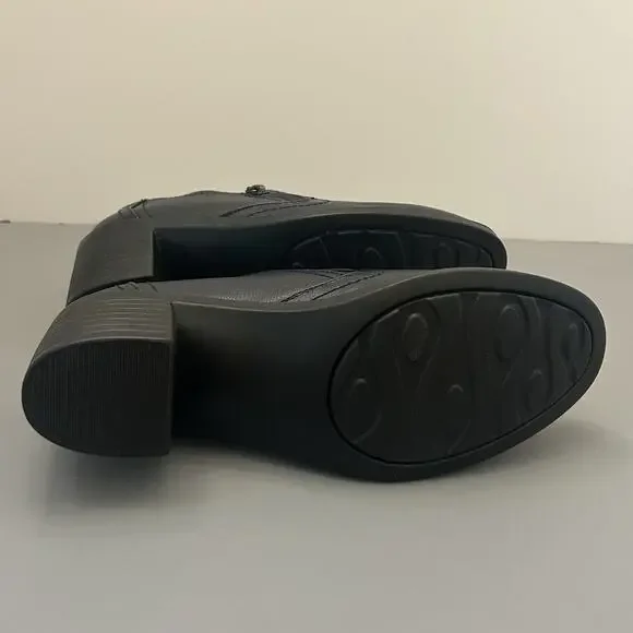 Easy Street Women's Grove Navy Faux Leather Block Heels 6 W - Picture 6 of 9